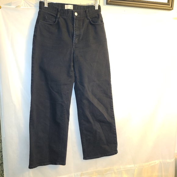 Aritzia Wilfred Free Black jean straight cropped - Picture 4 of 10